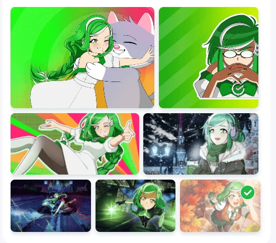 Дизайн с аниме для банка