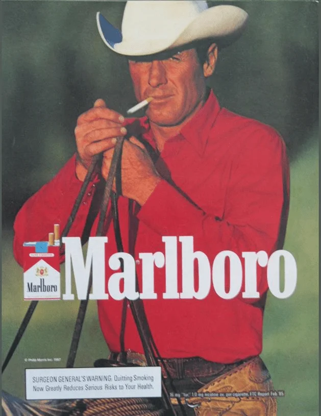 Оригинальная рекламная кампания Мальборо с ковбоем