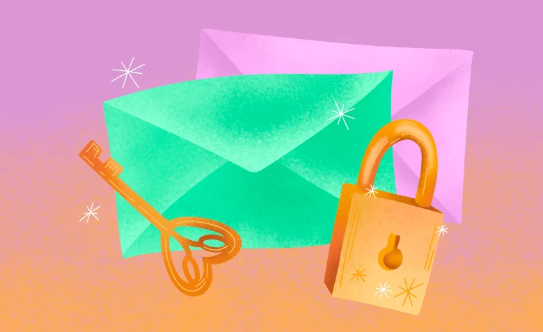 как отправить письмо чтоб никто левый не имел к нему доступ