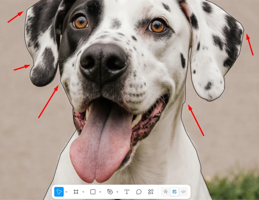 Векторная произвольная фигура в Фигме