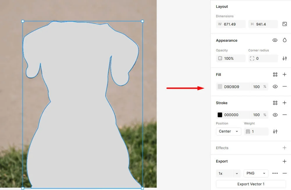 Как залить фигуру цветом в Фигме