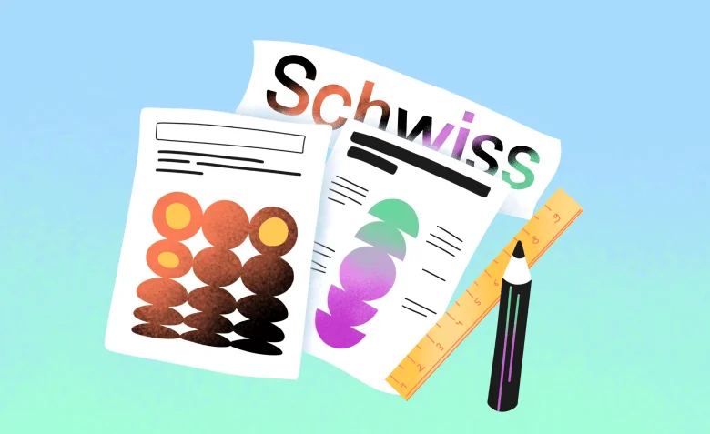 примеры швейцарского стиля для дизайна