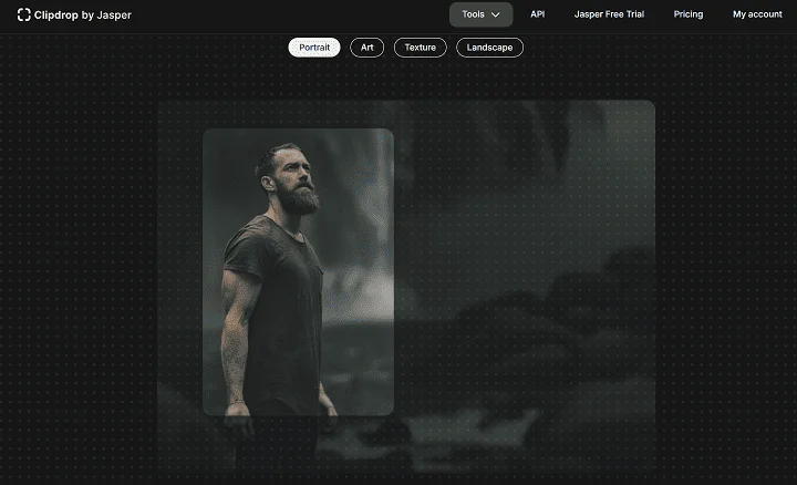 Пример дорисовки изображения с помощью нейросети в ClipDrop: до обработки