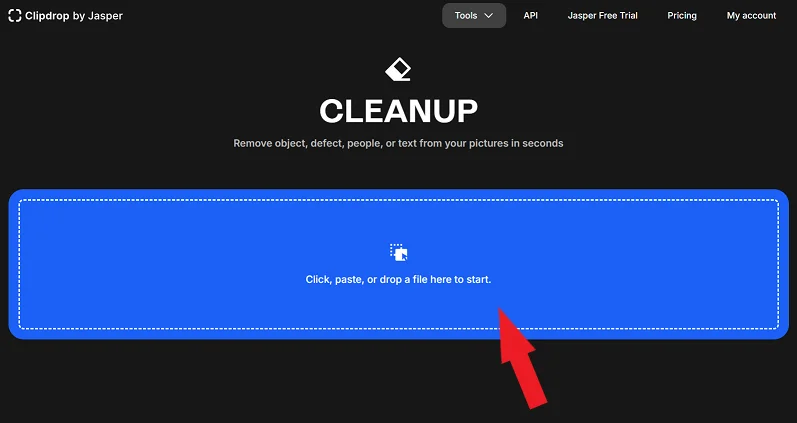 Как удалить объекты на фото с помощью инструмента CleanUp в ClipDrop