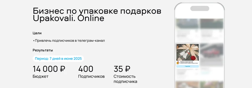 Пример бизнеса, который привлекает подписчиков в соцсети с помощью Авито Рекламы