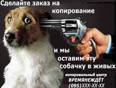 Пистолет, собака, шантаж