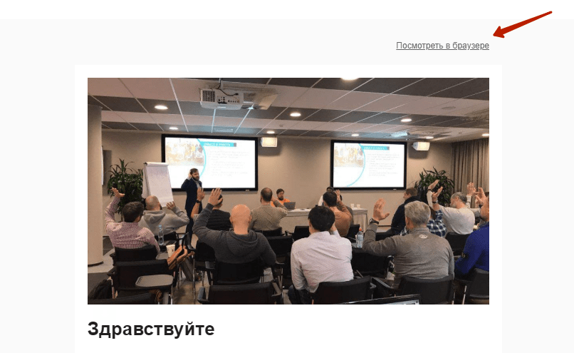Как написать работающий текст для email-рассылки: детальный чек-лист. Часть 2 изображение 3 Ссылка на веб-версию