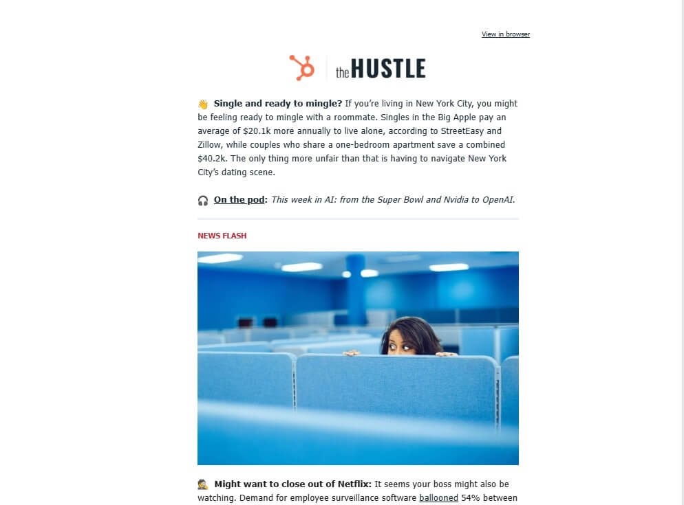 Рассылка Hustle