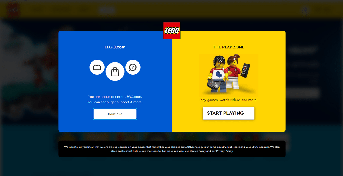 Pop-up магазина LEGO