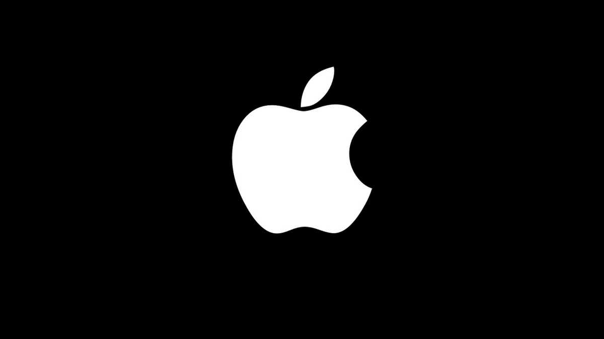 Ещё один пример чёрно-белого логотипа — компания Apple