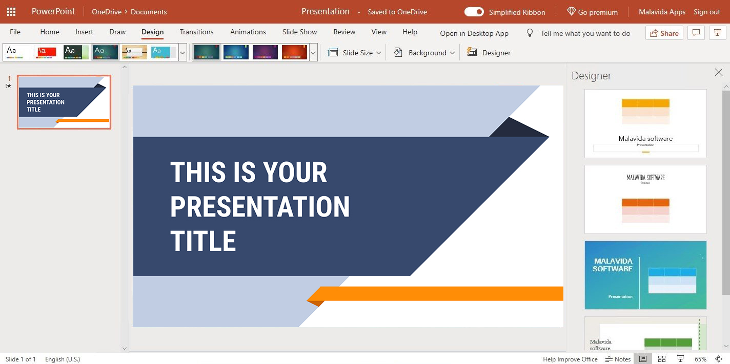 Интерфейс Microsoft PowerPoint