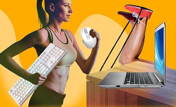 Физические упражнения для тех, кто целый день работает дома за компьютером