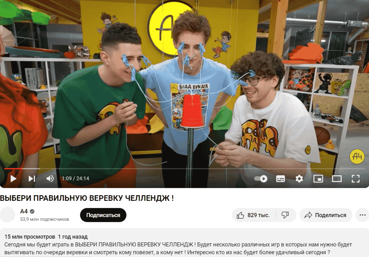 Челленджи от А4