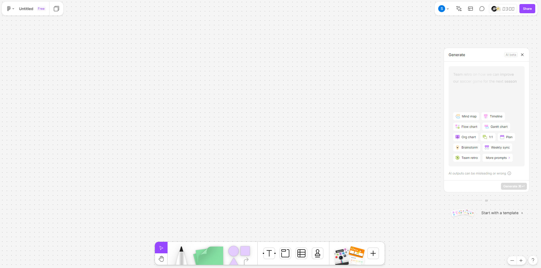 Интерфейс FigJam