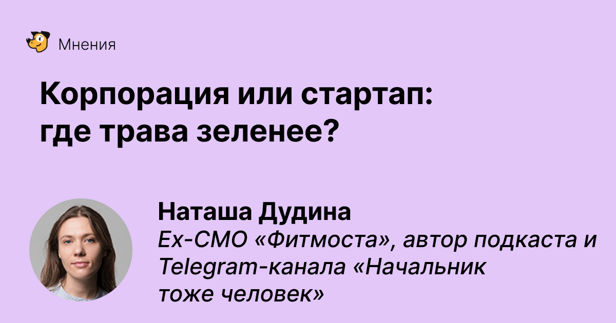 Плюсы и минусы работы в корпорации и в стартапе