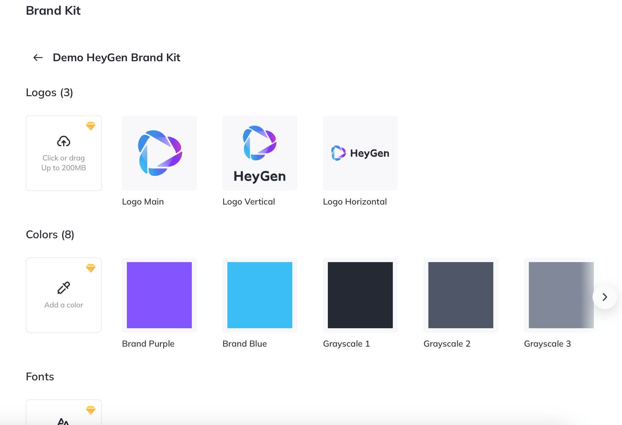 Создание логотипа в HeyGen