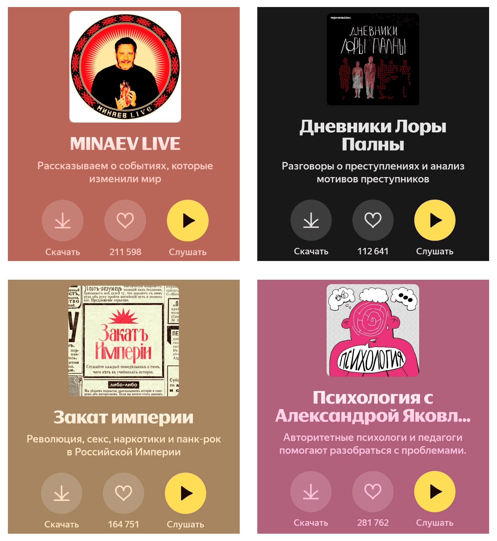 Какой может быть обложка подкаста