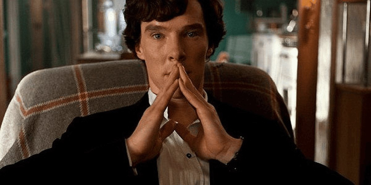 Жест — одно из важных средств невербального общения. Шпиль ― излюбленный жест Шерлока Холмса