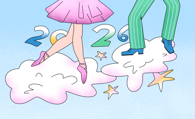 Облачный танцор в дизайне — как использовать цвет года 2026 от Пантон