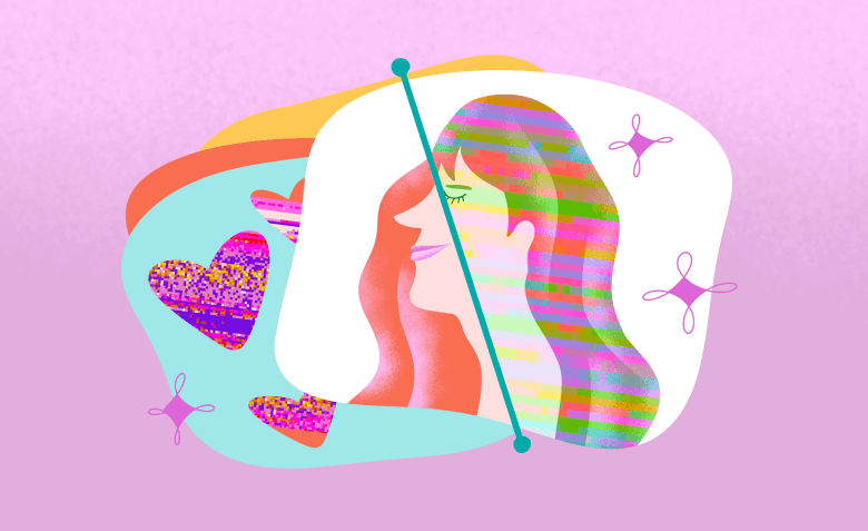 в чем сделать глитч еффект