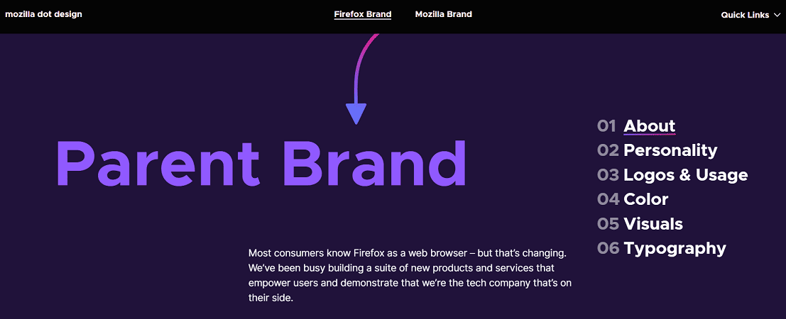 Шрифт Интер (основной текст) в сочетании с Metropolis Bold (заголовки) на сайте Mozilla