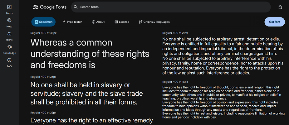 Шрифт Inter 400: пример использования в основном тексте