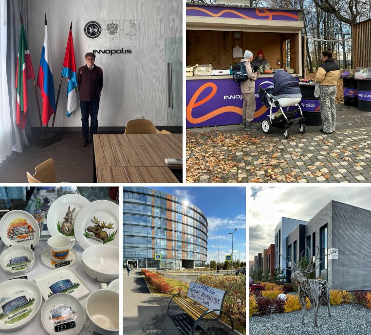 Кстати, у Иннополиса есть свой отдел маркетинга и PR, который работает с инфлюенсерами. Здесь фото с экскурсии для Павла Гнилорыбова (взято из поста тг-канала «Архитектурные излишества», у которого почти 125К подписчиков в Telegram).