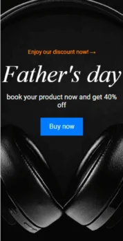Шаблон email: День отца - мобильная версия
