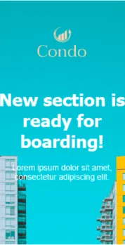 Шаблон email: Новые корпуса готовы к сдаче - мобильная версия