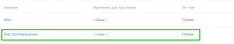 Созданное доп. поле