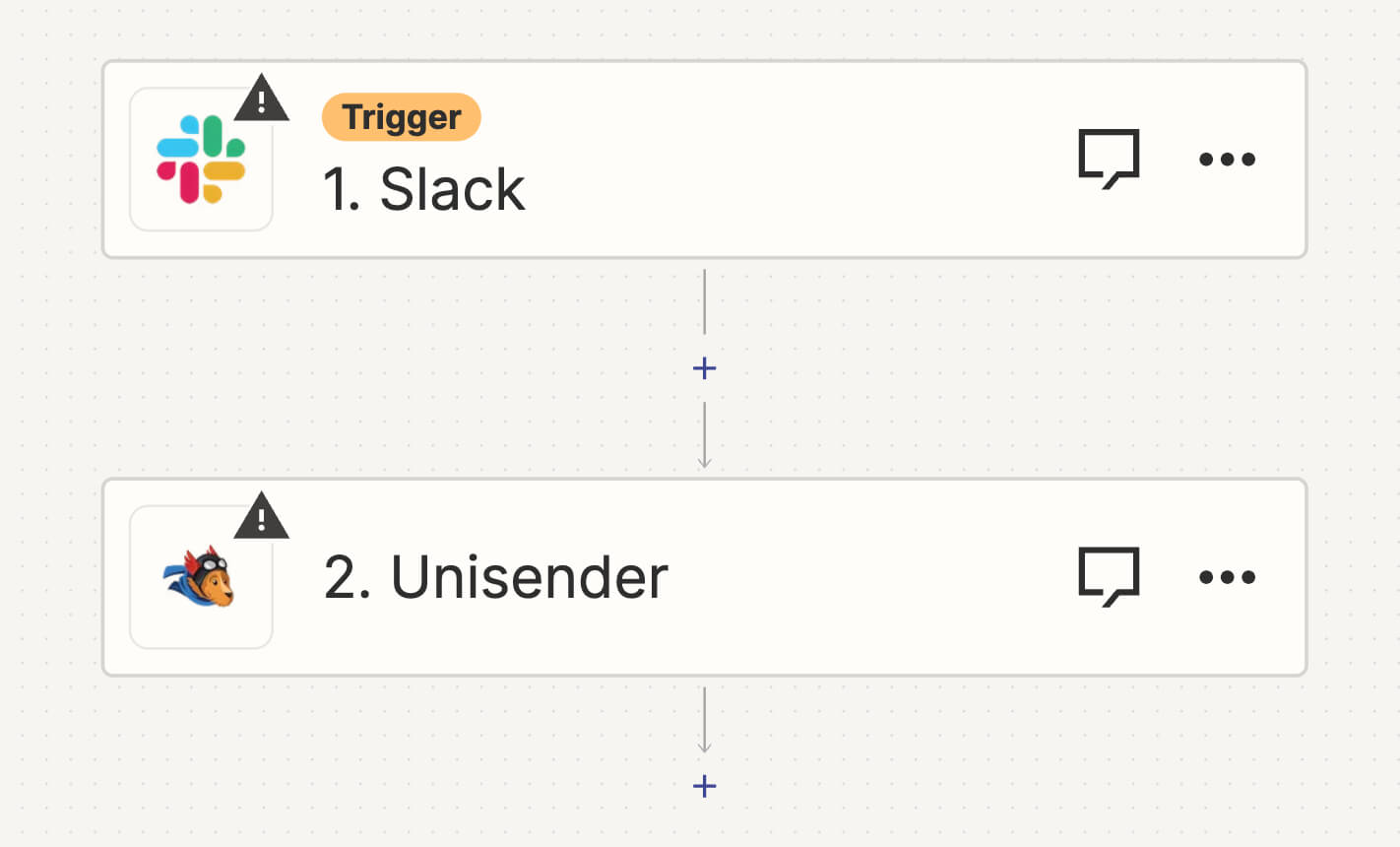Создание связки между Slack и Unisender.