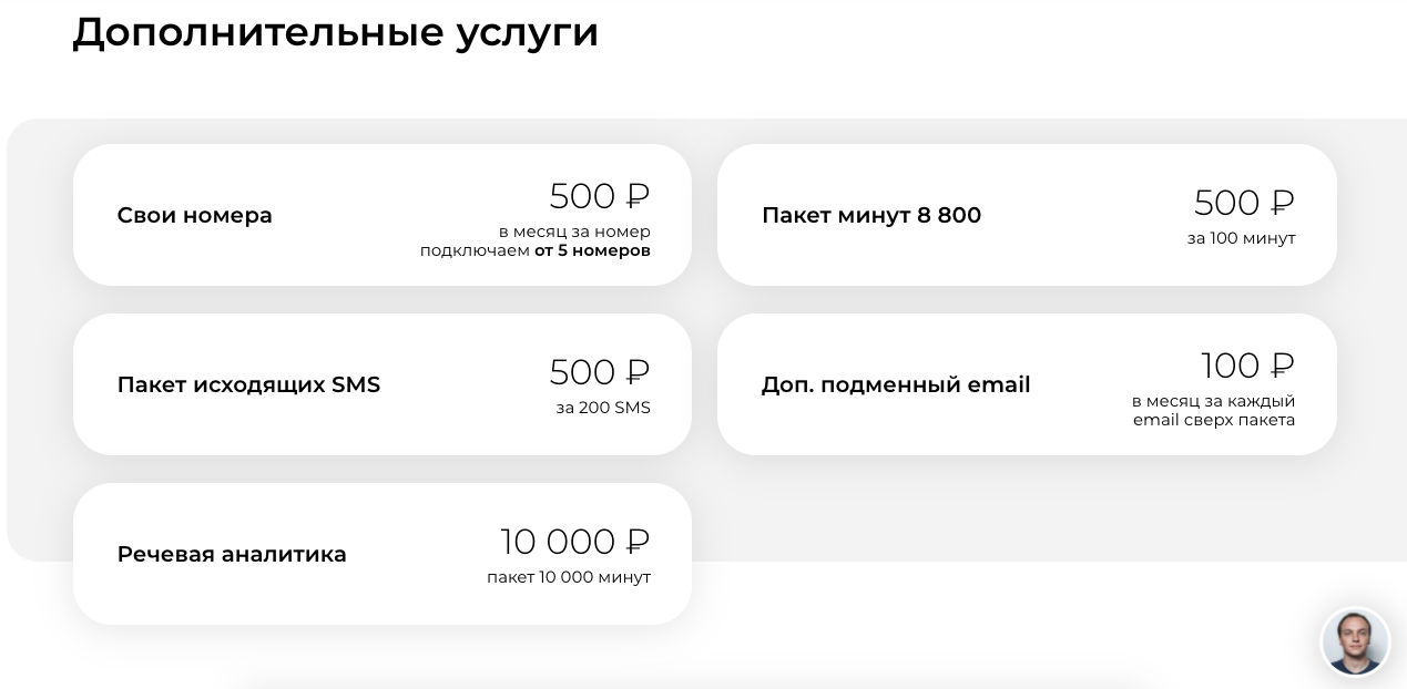 Дополнительные услуги, которые предлагает сервис коллтрекинга