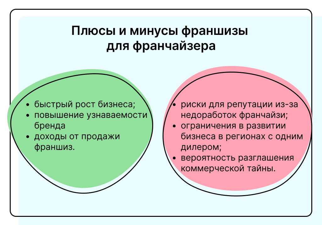 Плюсы и минусы франшизы