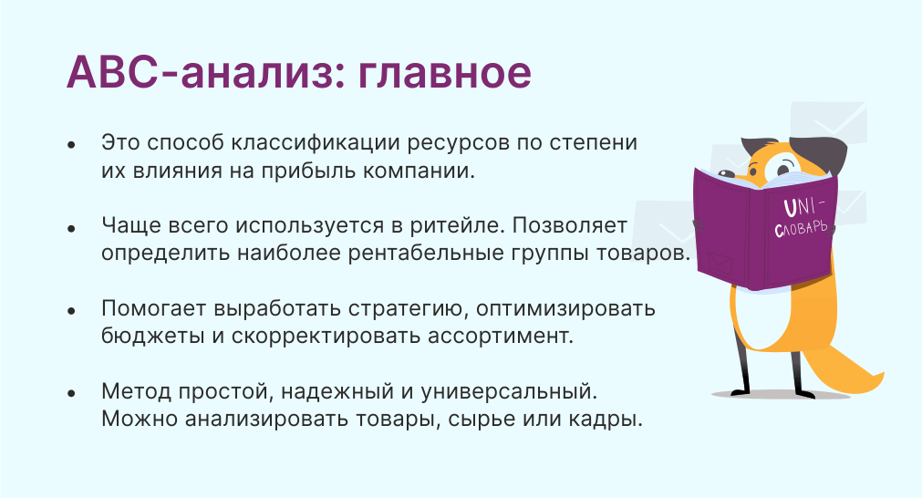 ABC-анализ: что это такое и как его провести | Unisender