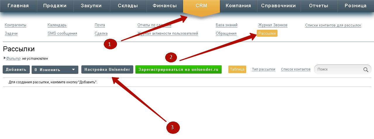 Как настроить интеграцию с Unisender