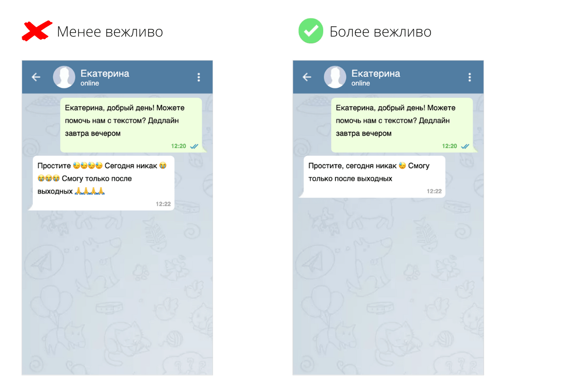 Сетевой этикет. Не злоупотребляйте эмодзи