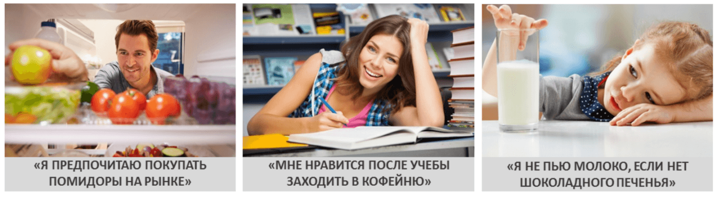 Примеры утверждений клиентов, которые можно получить в рамках фокус-группы