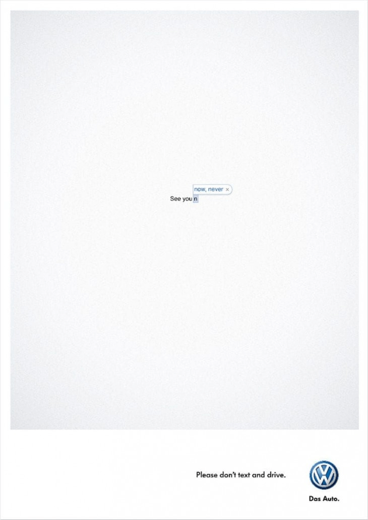 Volkswagen Please don't text and drive