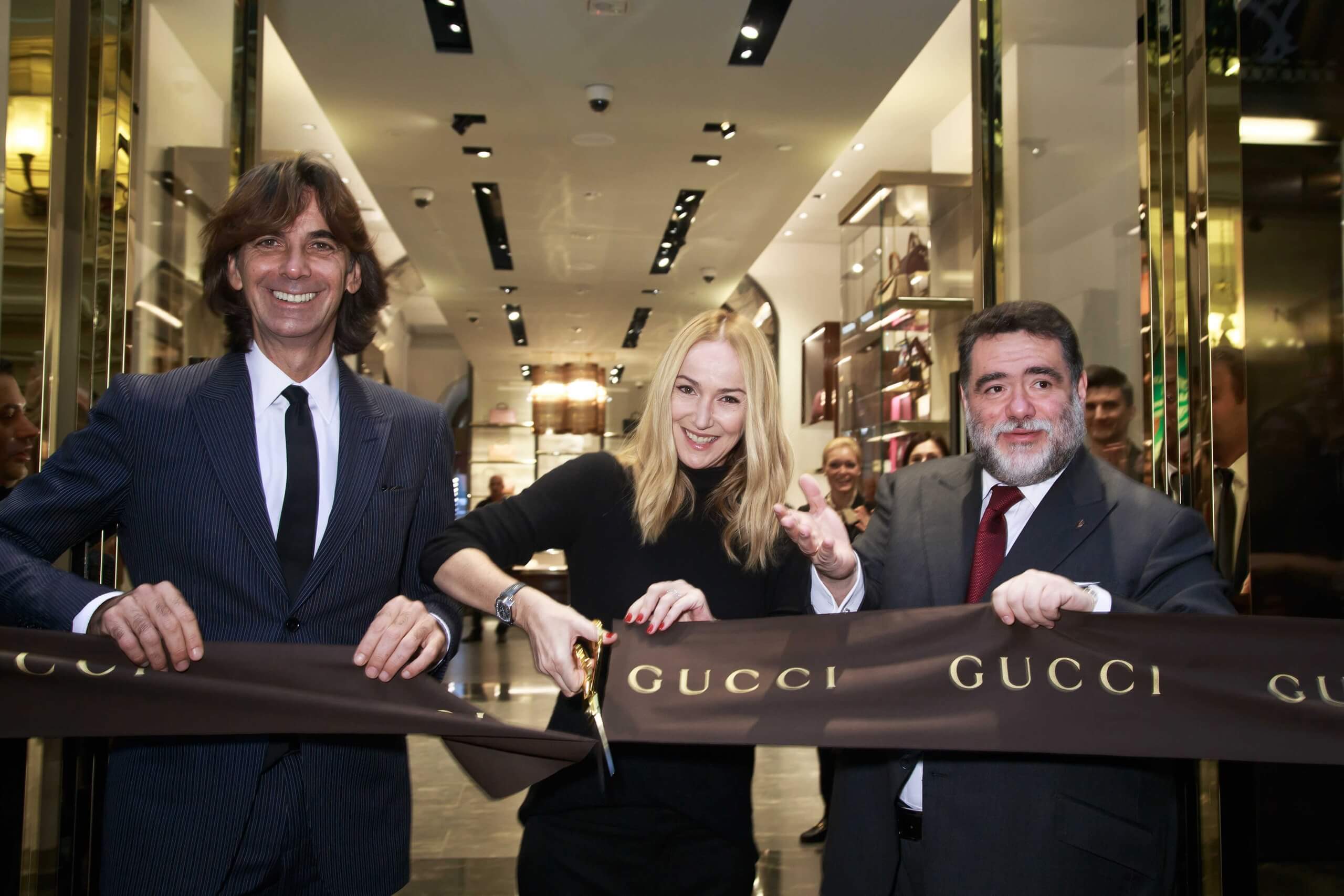 открытие бутика Gucci