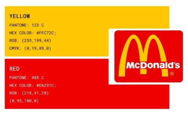 фирменный цвета McDonalds