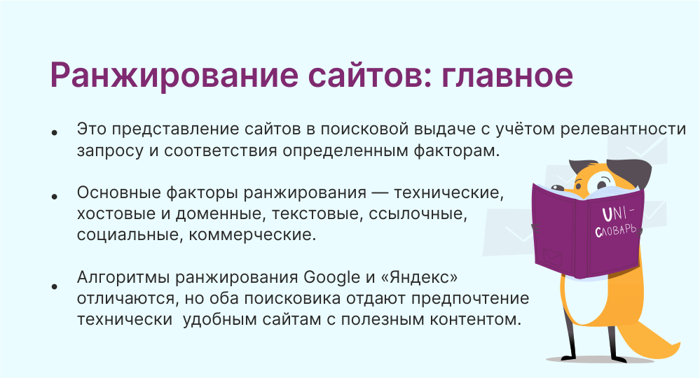 Методика ранжирования