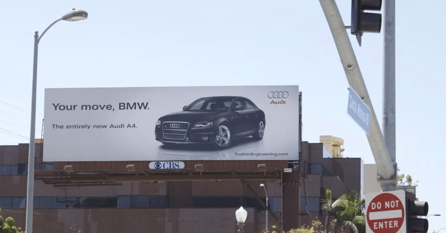 Реклама Audi в Санта-Монике