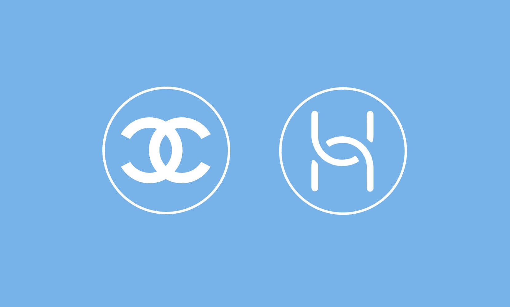  Логотипы Chanel и Huawei 