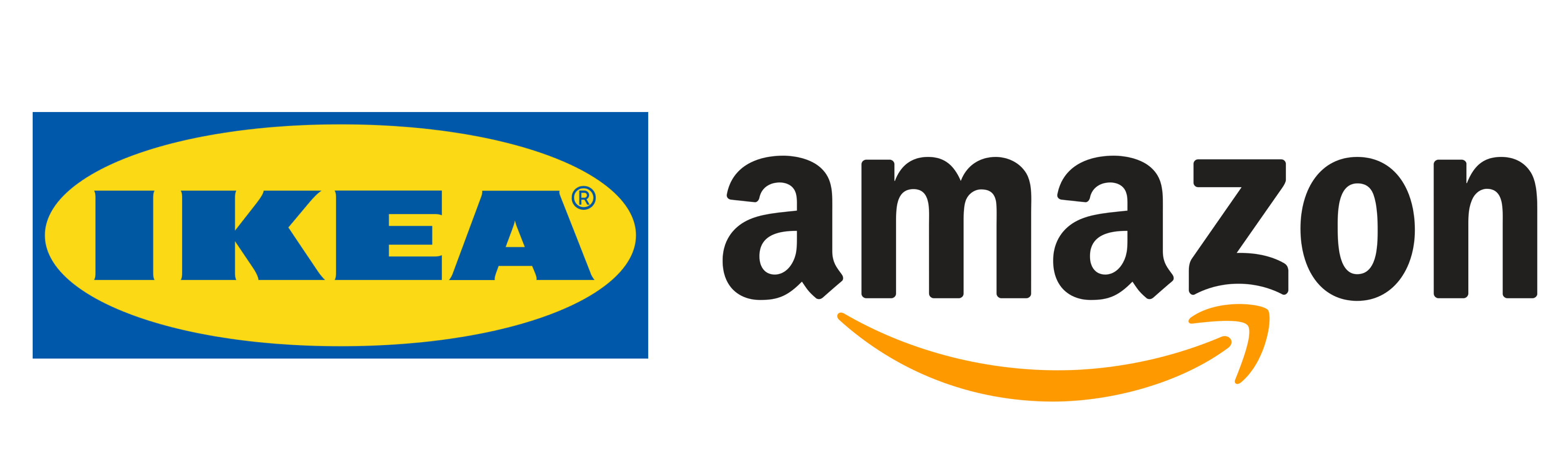 Логотипы IKEA и Amazon