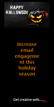 Шаблон email: Весёлый Хэллоуин с Unisender - мобильная версия