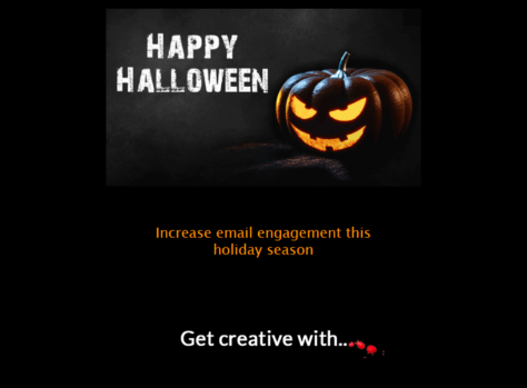 Шаблон email: Весёлый Хэллоуин с Unisender - десктоп версия