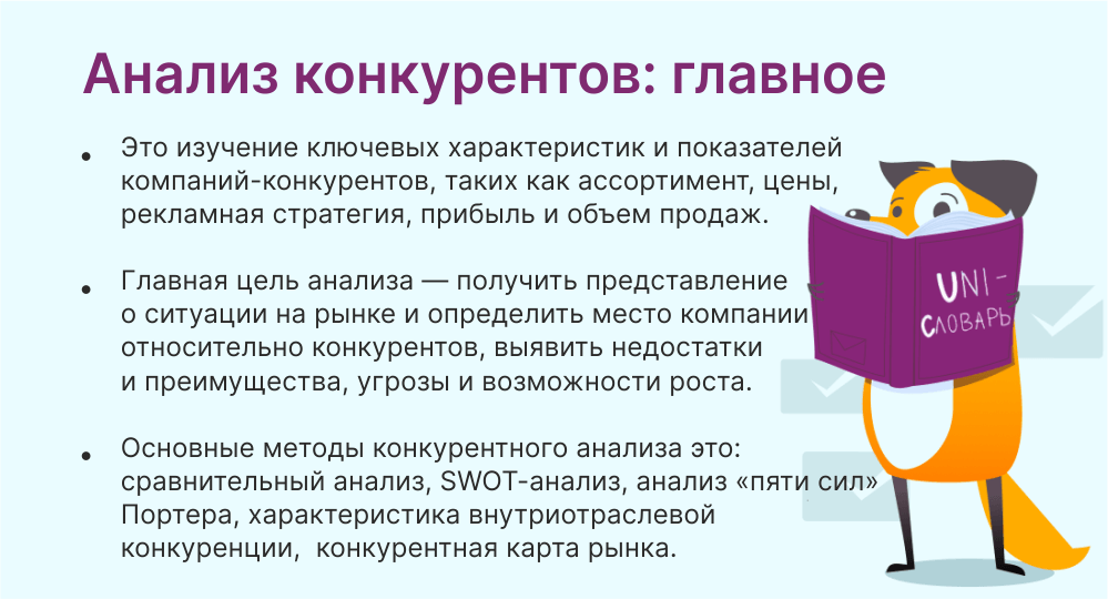 анализ конкурентов это