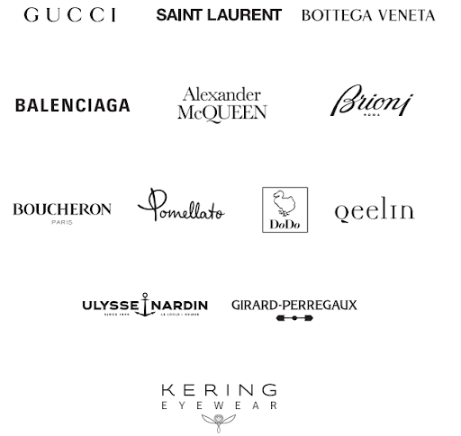 Логотипы люксовых брендов