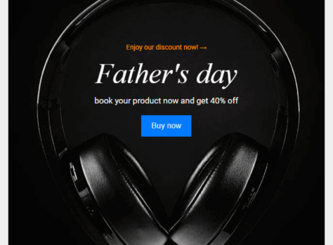 Шаблон email: День отца - десктоп версия
