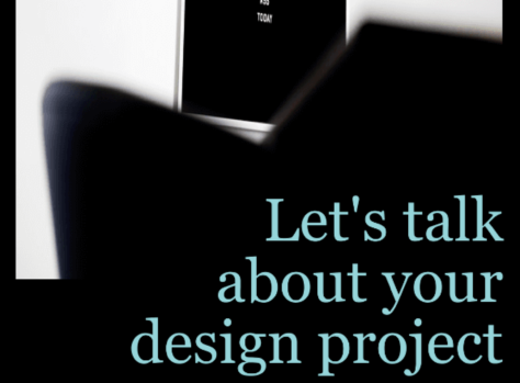 Шаблон email: Поговорим о вашем дизайн-проекте - десктоп версия